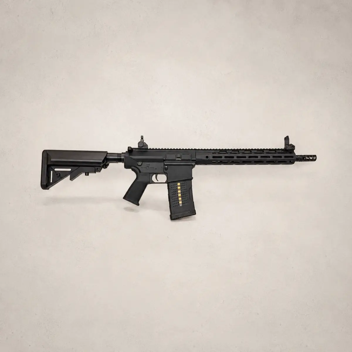 Страйкбольна снайперська гвинтівка A&K SR25(P)E2 MLOK-3 (полімер) - Чорна, фото 1