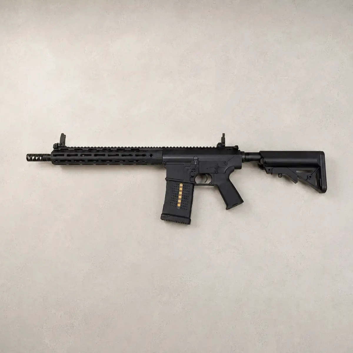 Страйкбольна снайперська гвинтівка A&K SR25(P)E2 MLOK-3 (полімер) - Чорна, фото 2