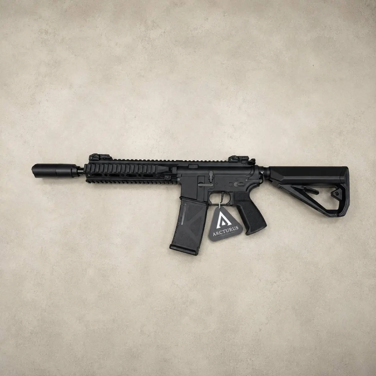 Страйкбольна штурмова гвинтівка Arcturus LWT MK-II CQB Carbine 10" AEG SPORT SE Starter Pack Black, фото 2
